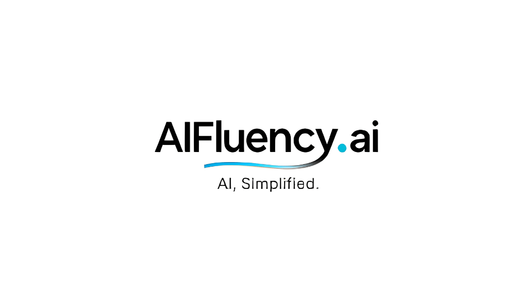 AIFluency.ai logo with the tagline AI, Simplified, representing leadership in scalable AI systems.